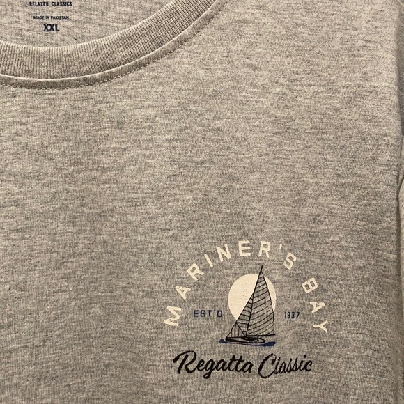 IZOD (NWT) XXL Saltwater Relaxed Long Sleeve Tee - Picture 5 of 7